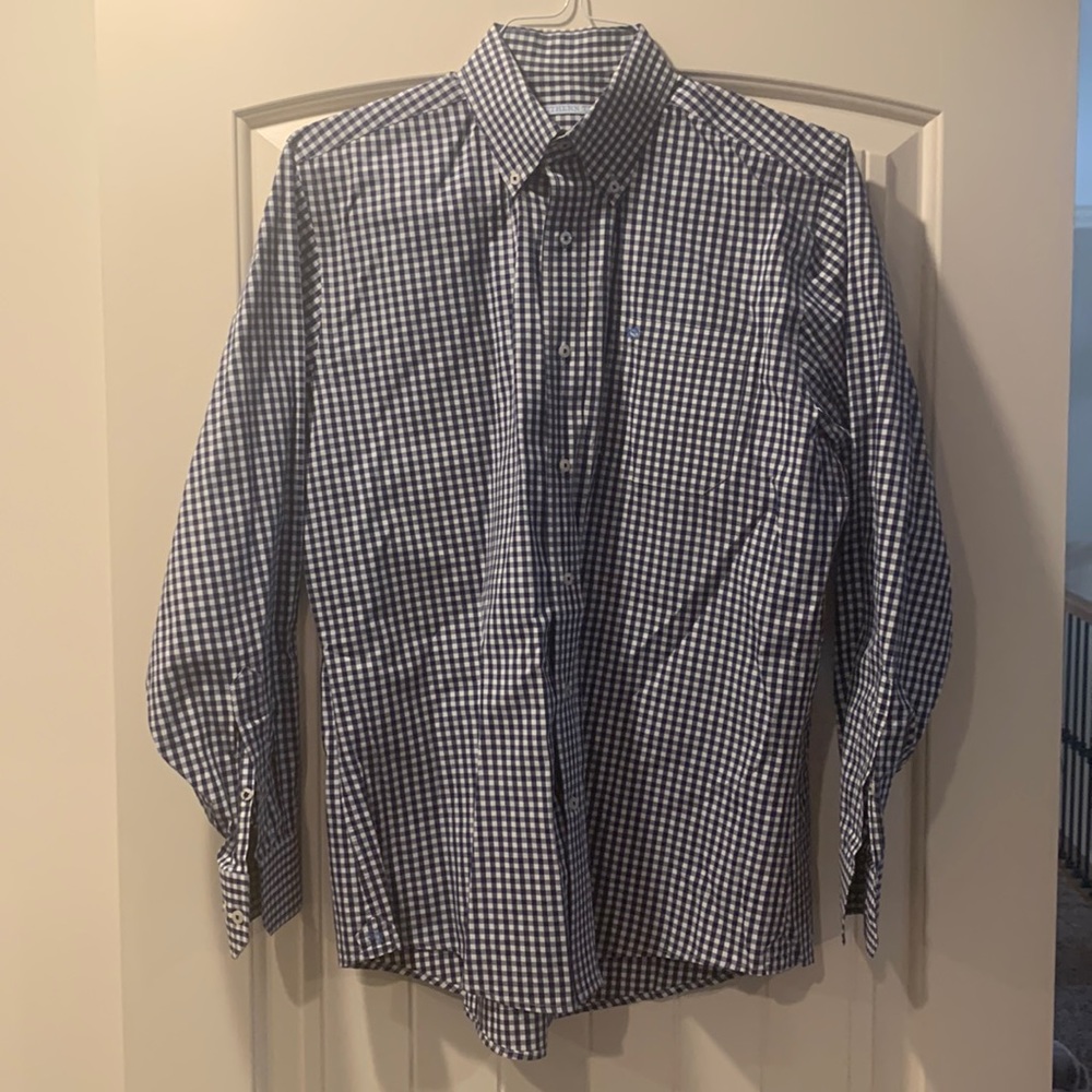 Men’s Navy and White Southern Tide Button Down
